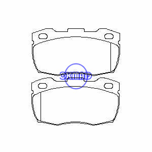 LAND ROVER Defender 90 Cabrio Pickup Station Vagão Pastilha de freio FMSI: 7552-D671 7551-D671 OEM: STC-1275 FDB871 TRW: GDB1452 GDB7591 WVA: 21519, F671